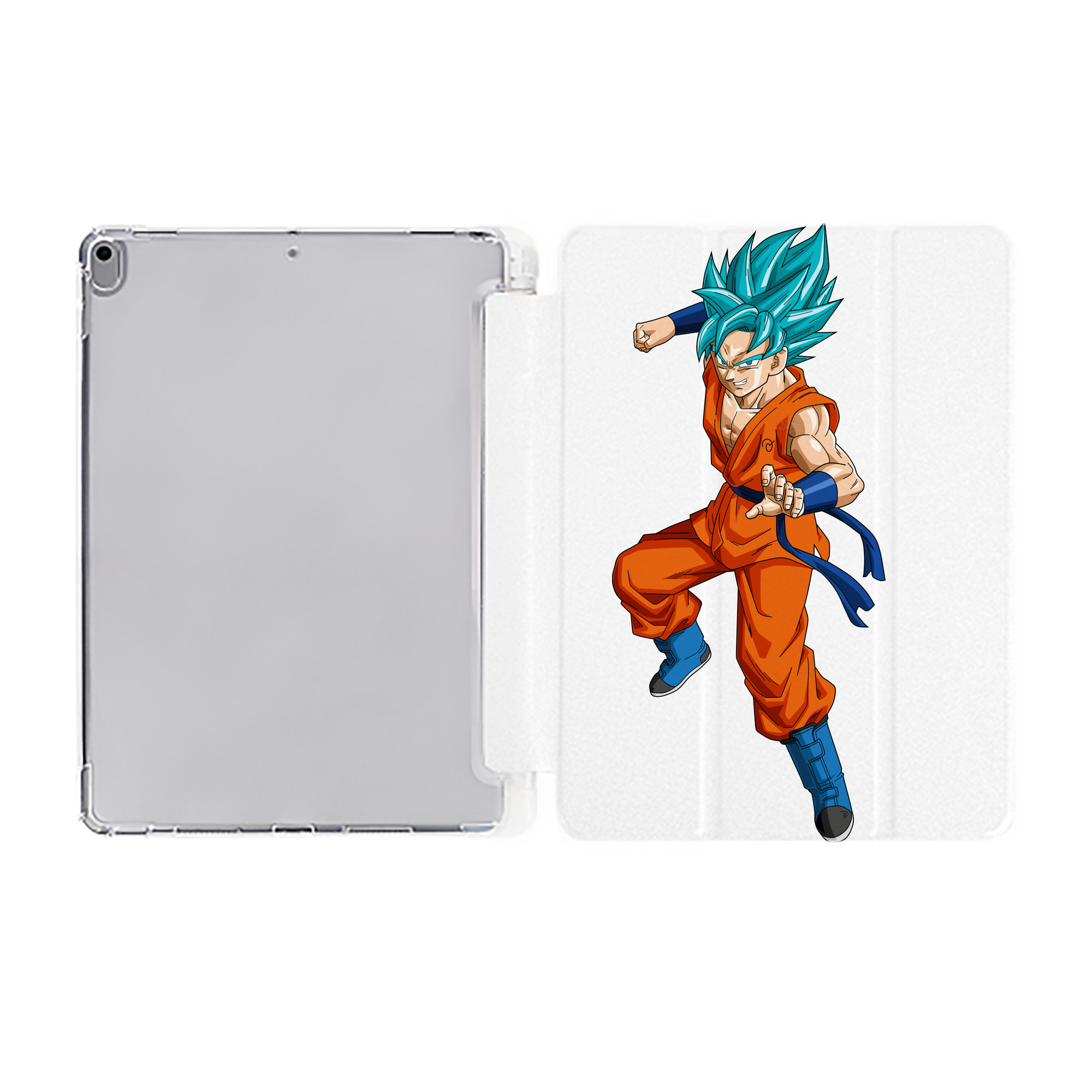 （画像用） ドラゴンボール ベジット DRAGON BALL Vegetto IPad ケース ペン収納付き 三つ折りスタンド PUレザー×シリコン 対応機種9.5/10.5/10.9インチ